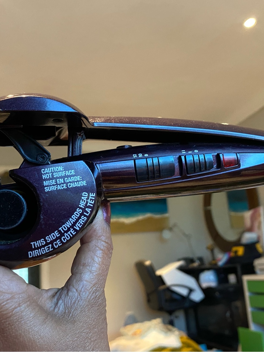 Men's Electric Hair Curler - Purple - Picture 2 of 5